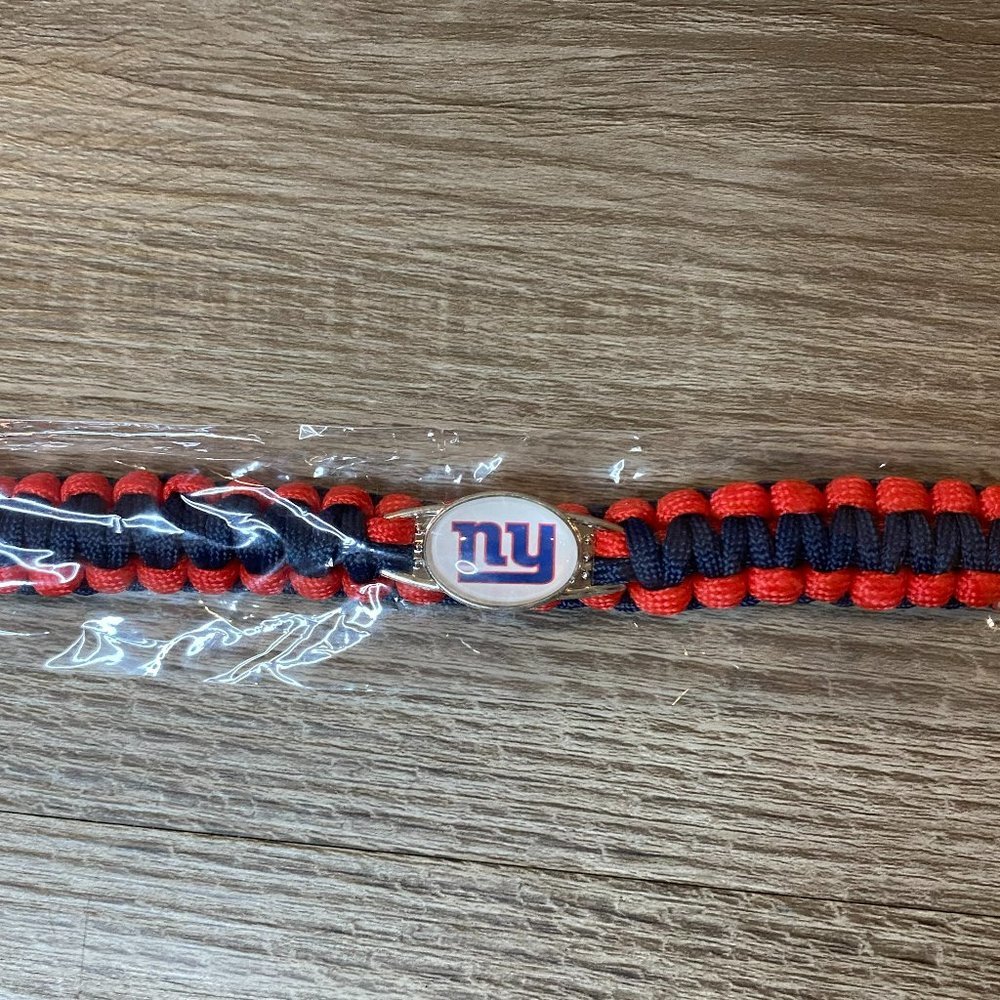 New York Giants Adjustable Paracord Bracelet Blue & Red